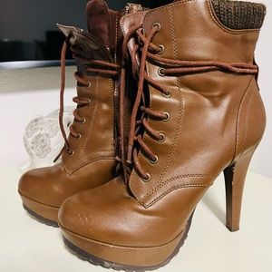 Brown Stiletto Boots
